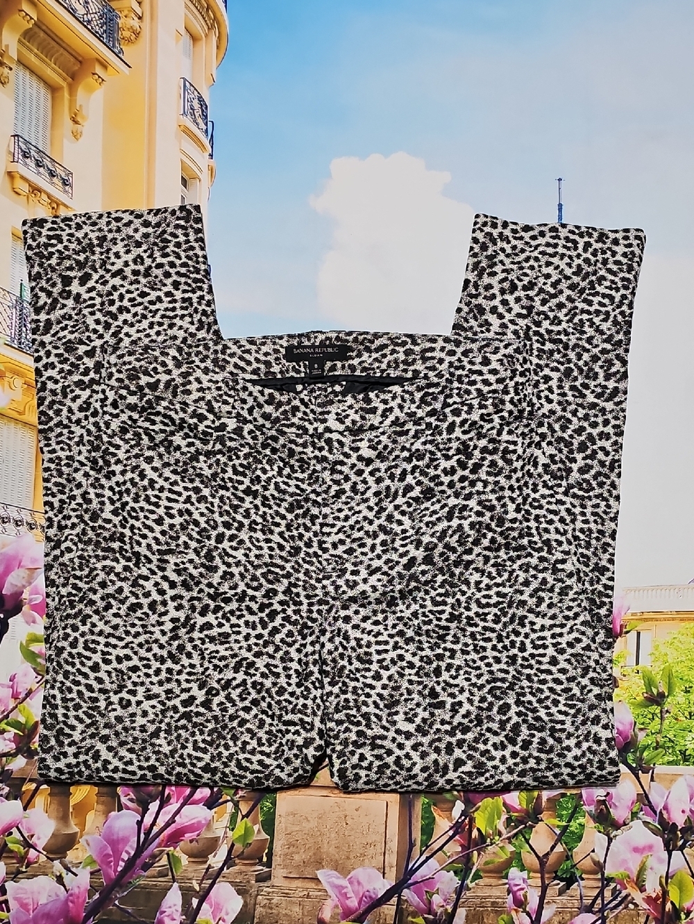 Banana Republic Sloan Cheetah‎ Print Pants Size 8